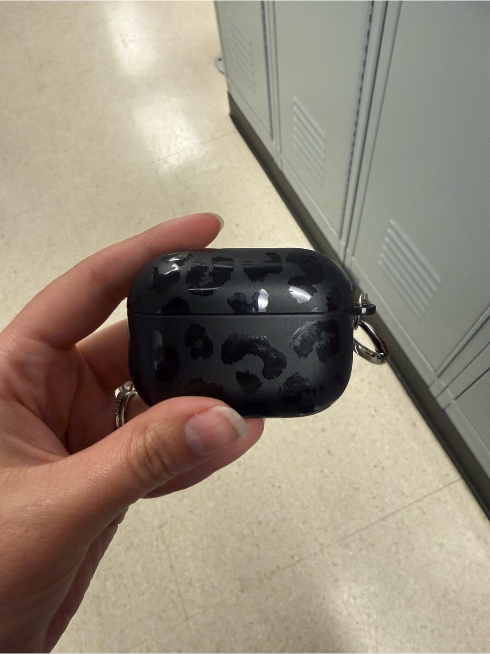 AirPods Pro Gen 2 in Black Leopard Print Case